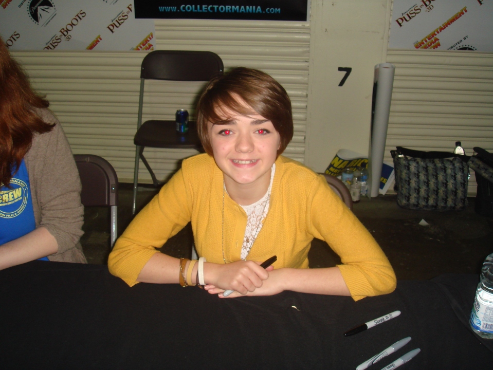Maisie Williams from the Game of Thrones TV show
